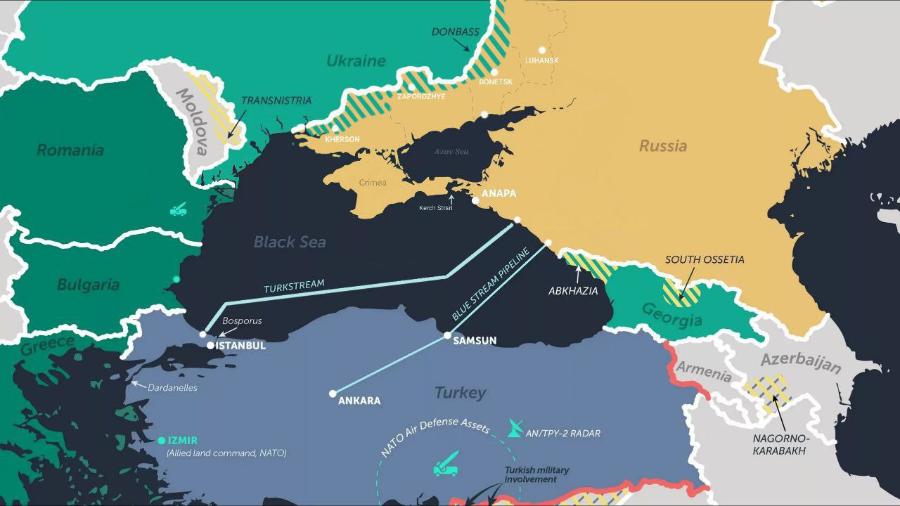 Черноморский регион карта