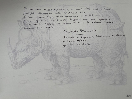 Д. Дханапала, президент Пагуошского движения ученых, 23 ноября 2012 г.