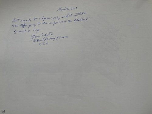 Национальная академия наук США, 21 марта 2013 г.